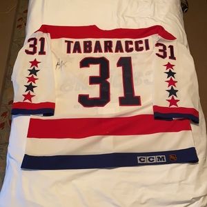 Vintage CCM Capitals Jersey Tabaracci